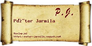 Péter Jarmila névjegykártya